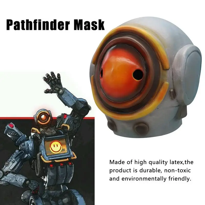 Латексная Маска герои робот Pathfinder игры головные уборы для косплея драматические