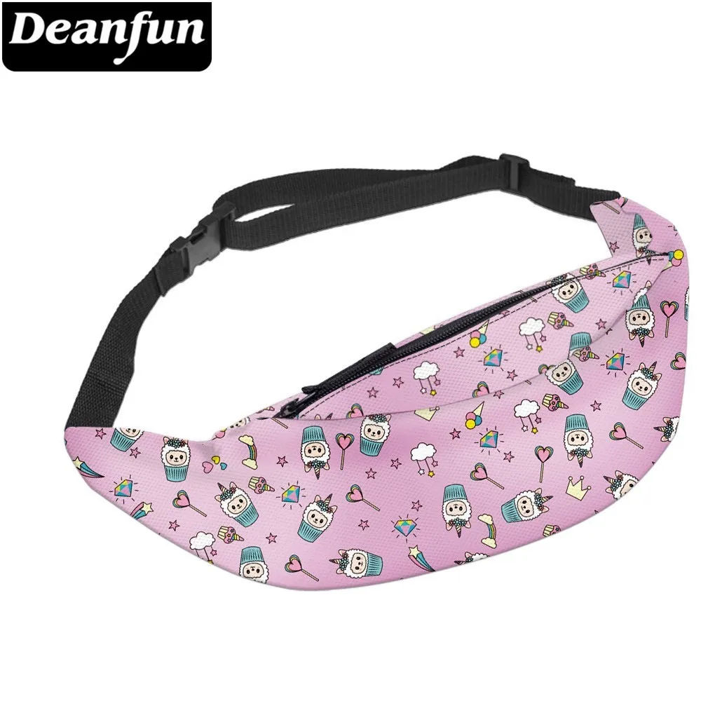 Поясная Сумка Deanfun портативная розовая поясная сумка в виде сердца и ламы подарок