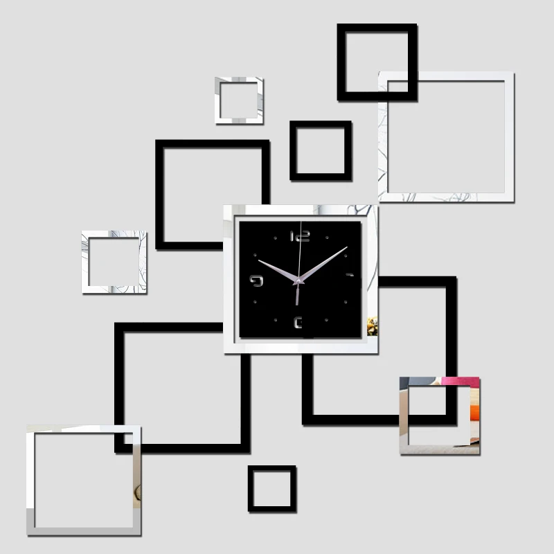 Новый настоящий кварц для гостиной современные настенные часы Horloge Diy 3d акриловые