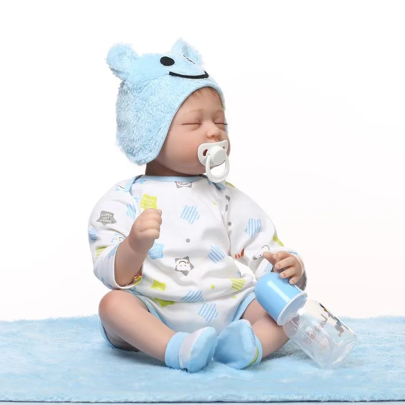 Kawaii силиконовые куклы reborn реалистичные для мальчиков спящие Младенцы