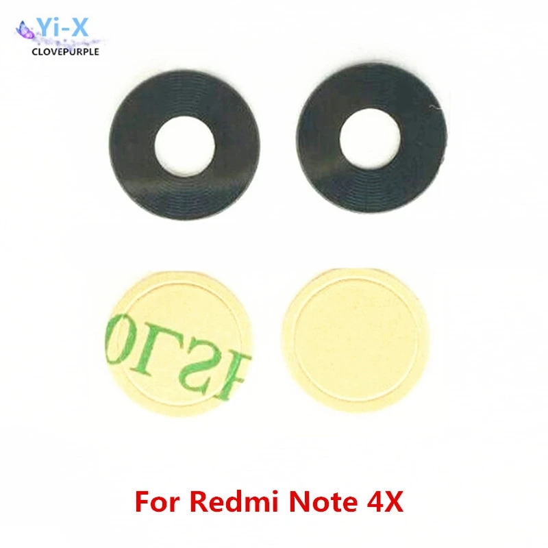 Стеклянный объектив задней камеры 2 шт./лот для xiaomi Redmi Note 4X Mi Note4x с
