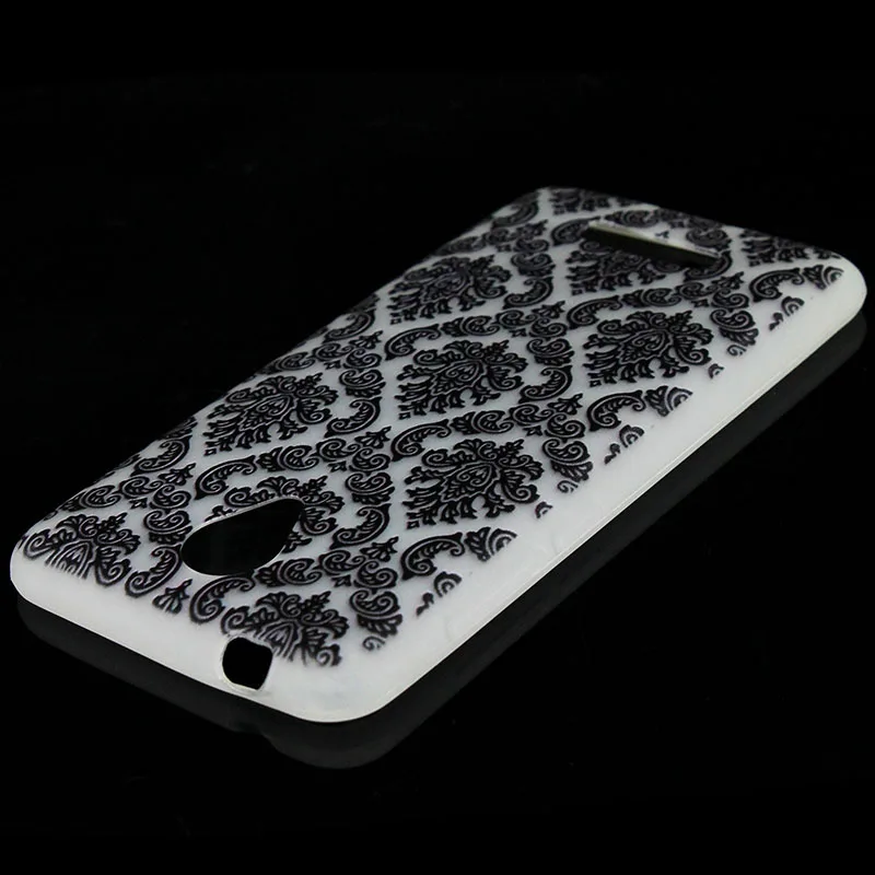 JONSNOW Luminous Soft Case for Micromax Canvas Spark Q380 4.7 inch Feather Pattern Ultra-thin Transparent TPU Cover |