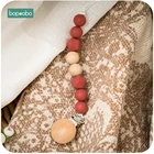 Bopoobo 1 шт. силиконовый держатель для успокоительная соска зажимы силиконовый бисер ребенок Прорезывание Зубов Силиконовые Детские Прорезыватели Bpa бесплатно силиконовые бусины