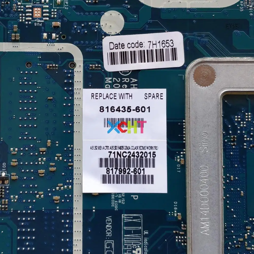 816435 601 501 001 UMA w i3 4005U CPU AHL50/ABL52 LA C701P для HP 250/256 G4 ноутбук ПК материнская