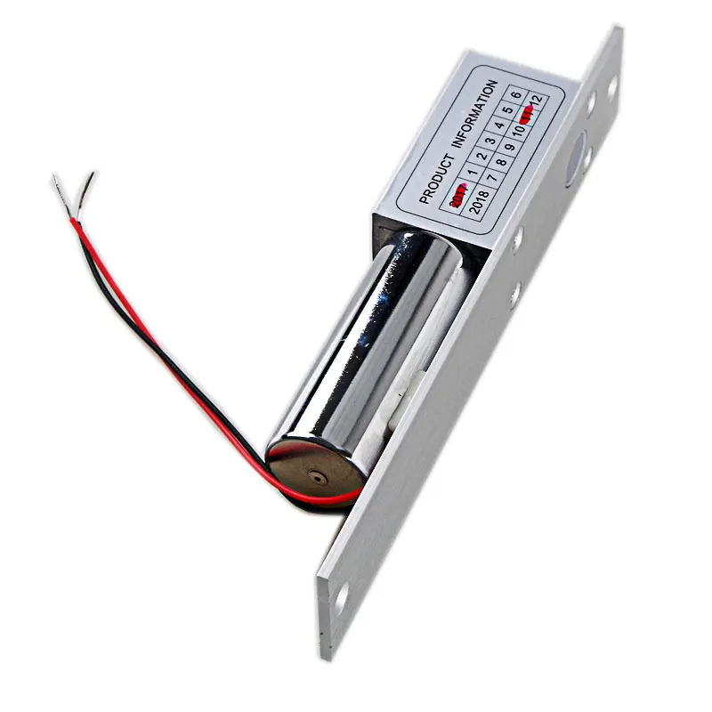 

HOT Access Control Security Wood Glass Door NC Electric Mortise DC 12V Fail Safe Electric Drop Bolt Lock electric lock