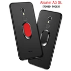 Чехол для Alcatel A3, XL, 9008D, 9008X, Роскошный чехол, 6,0 мягкий черный силиконовый магнитный автомобильный держатель, чехол для Alcatel A3 XL с двумя SIM-картами