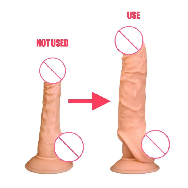 Penile устанавливает кожу чтобы имитировать сексуальное прикосновение сексуальных