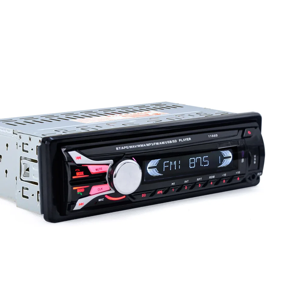 1188B радио автомобиля 12 V Bluetooth FM съемная передняя Панель Авто аудио стерео MP3