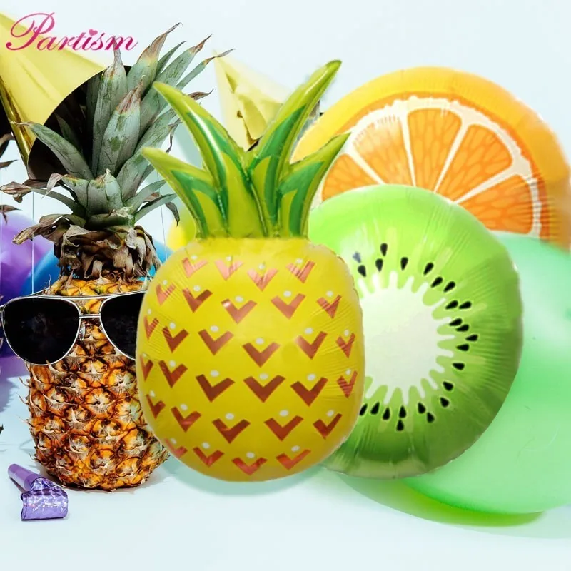 1 комплект тропические вечерние Фламинго Aloha баннеры/Черепаха лист/фрукты воздушный шар для дня рождения Свадебные украшения Гавайские вечерние поставки