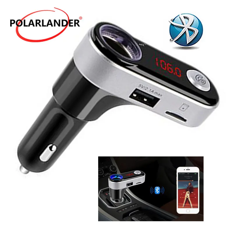 

Car MP3 Player Bluetooth FM transmitter audio modulator FM Car Handsfree LCD screen Car Charger Cigarette Lighter