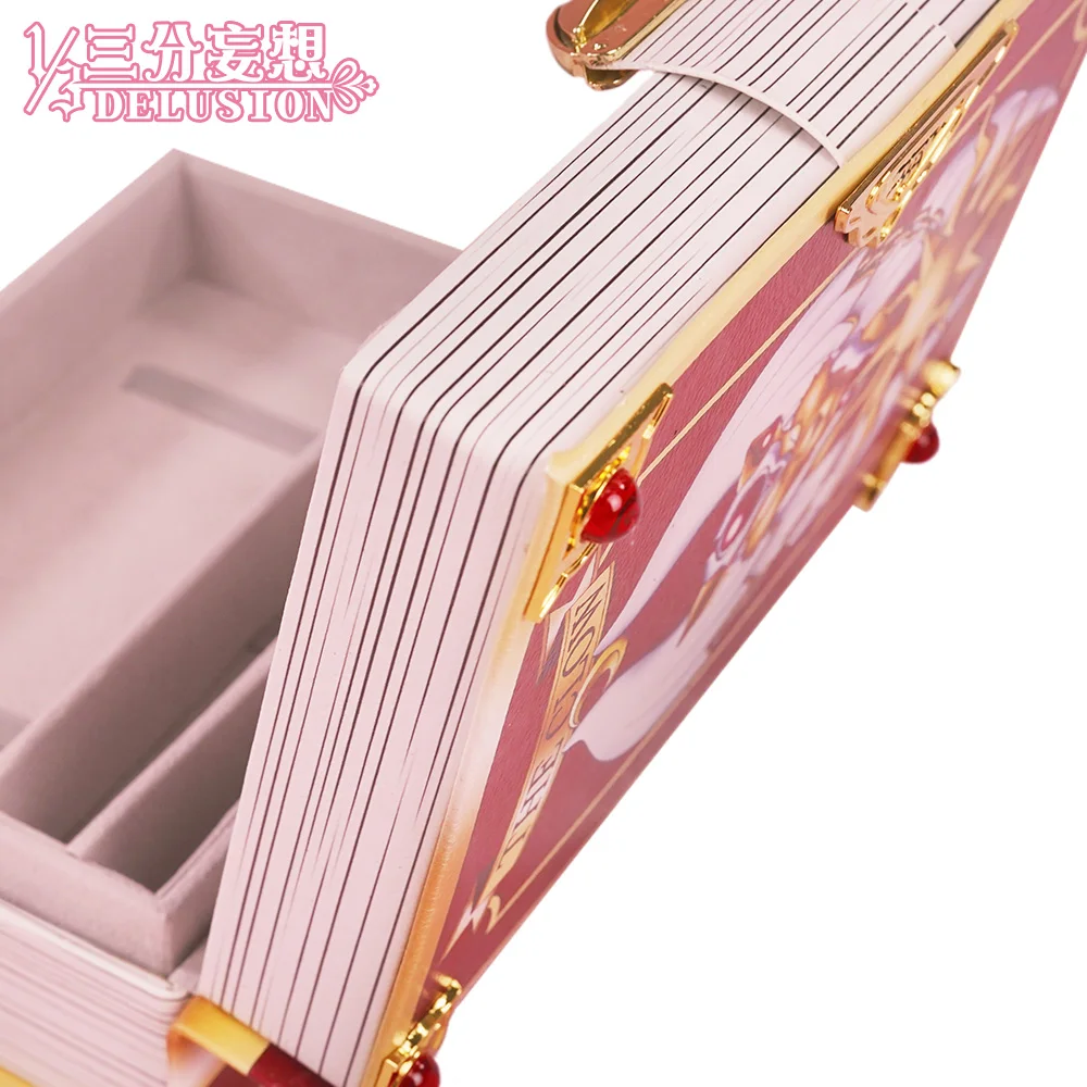 1/3 Delusion card captor Сакура косметичка розовый кожаный держатель сумки амулеты косплей