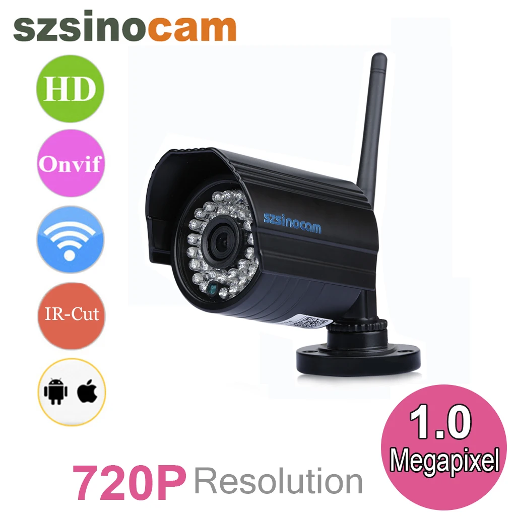 720P HD Водонепроницаемая умная ip камера Wireleess H.264 2 8 12 мм зум Ночное Видение