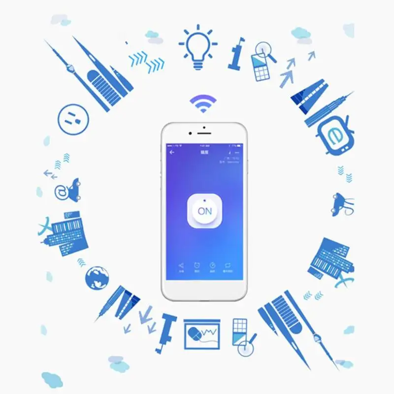 Беспроводной Wi Fi умный настенный выключатель модуль для работы с Alexa Google Home