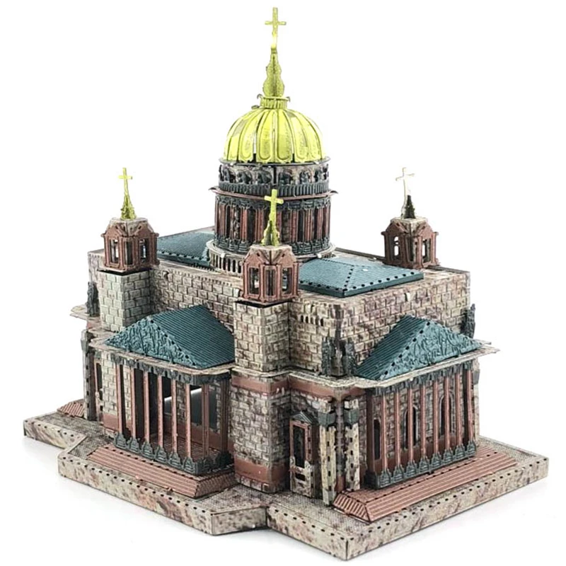 Исаакс собора 3D металлические Пазлы Duomo модель наборы лазерная резка сборка