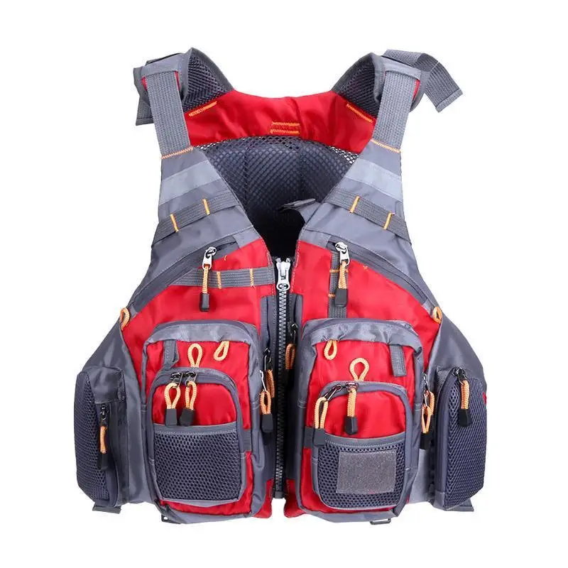 5 Colors Portable Fishing Life Jacket Snorkeling Adventure Vest Multifunctional Pesca Clothing Drop Shipping |