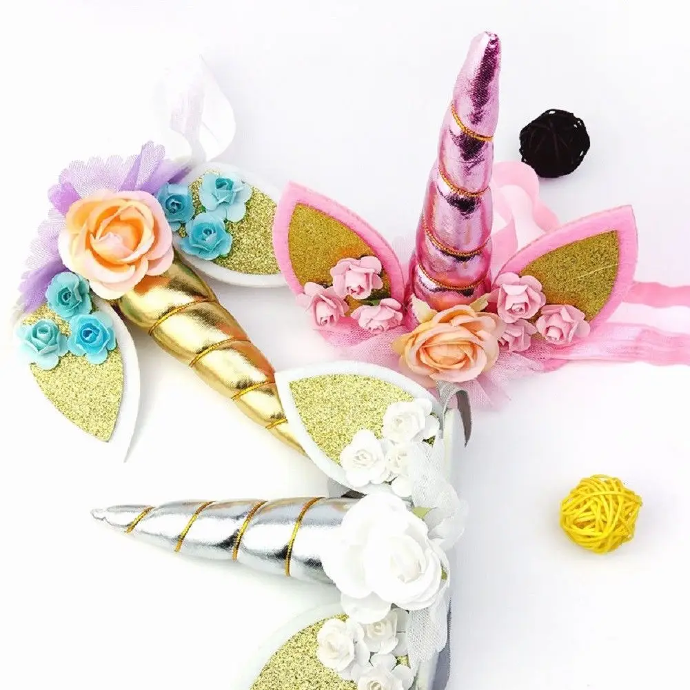 Magical Unicorn Horn Head Band Party Kids Hair Headband Fancy Dress Cosplay |