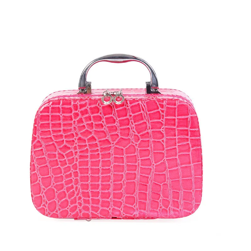 Women Beauticians Cosmetic Cases Travel Handbags Pu Leather Organizer Makeup Bag Make Up Case Trousse Maquillage Femme | Багаж и сумки