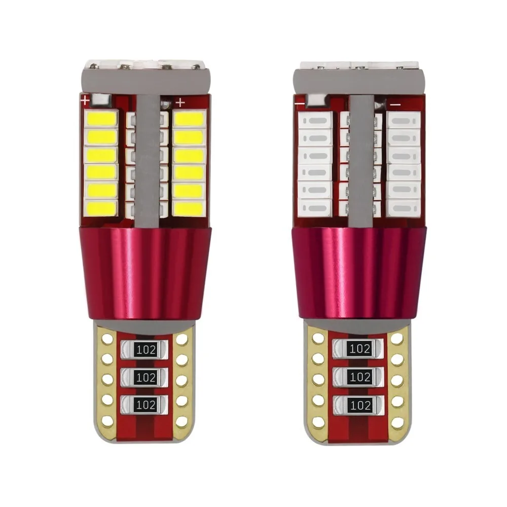 1 шт. W5W светодиодные лампы Canbus без ошибок Автомобильные фары T10 57 SMD 5W5 3014 огни