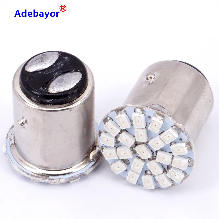 Автомобильный светодиодный стоп сигнал 1157x7528 P21/4W P21/5W 3014 BAY15D 22 1206 SMD стояночный