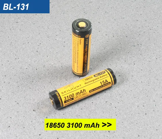 Skilhunt BL-131 18650 3100mAh 15A защищенная батарея | Лампы и освещение