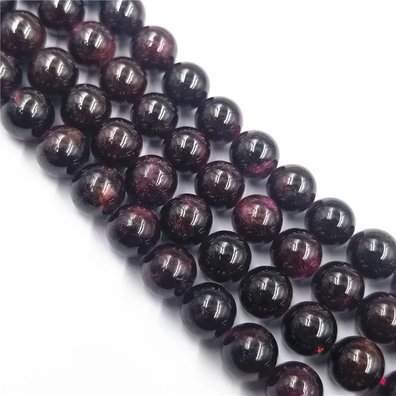 Spacer Loose Beads Jewelry Making DIY Wholesale Natural Garnet Stone For Necklace Bracelet New 4 6 8 10 12mm Round | Украшения и
