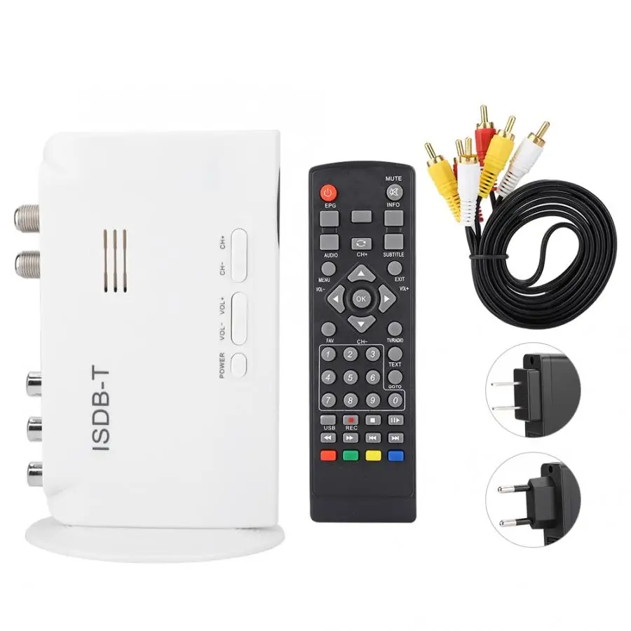 ISDB T цифровой наземный преобразователь ТВ приёмник видео приемник 1080P 100В 240В