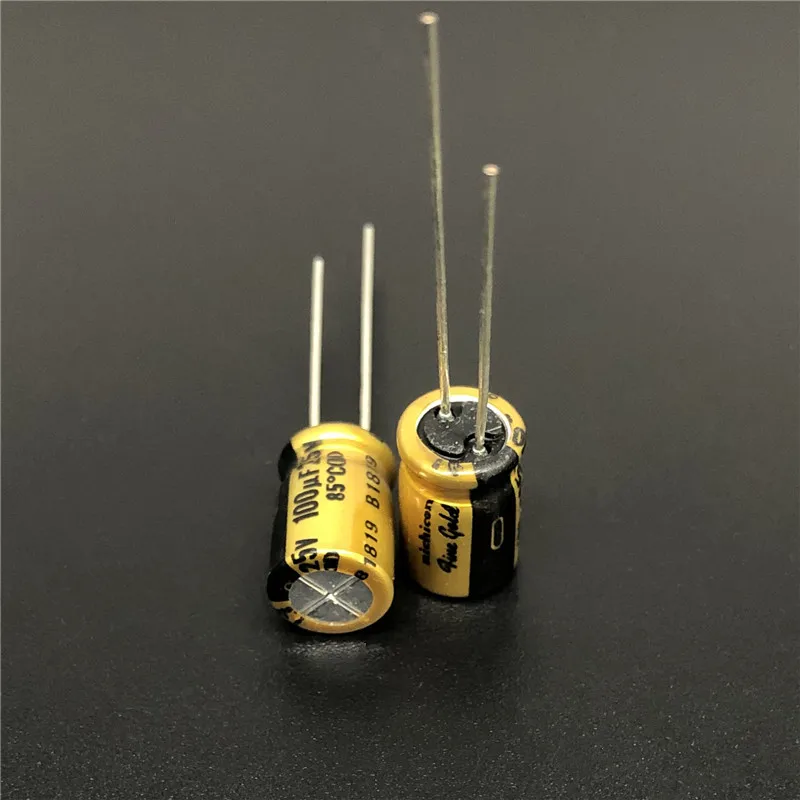 5 шт./50 шт. 100 мкФ 25 в NICHICON FG (тонкое золото) 8x11 мм 25V100uF MUSE аудио конденсатор высшего