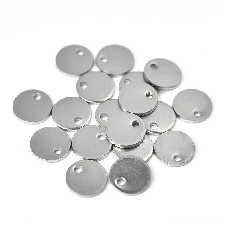 30 шт./лот пустой очаровательыне нержавеющие Круглый Подвеска любящее сердце DIY