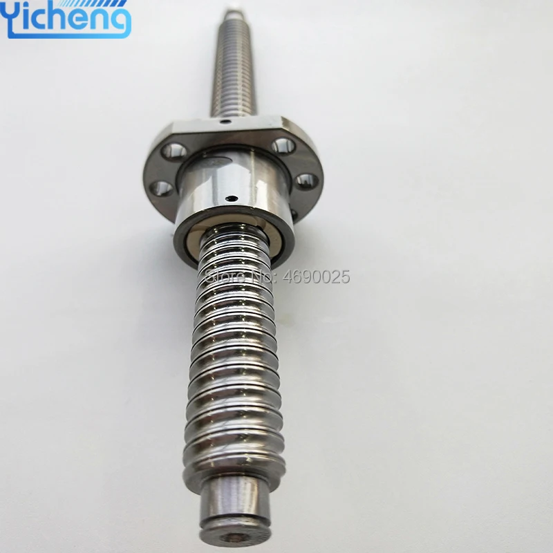 YICHENG CNC части винт шариковый свернутый SFU1204 300 400 500 600 мм с одной шариковой гайкой