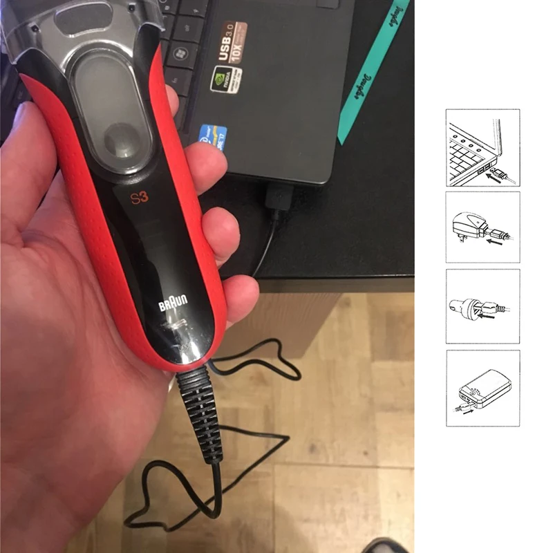 USB зарядное устройство для зубных щеток Braun 750cc 760cc 760cc-4 760cc-5 765cc-3 765cc-4 765cc-5 790cc 790cc-3 электрические бритвы Адаптер зарядного устройства