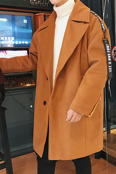Мужской трендовый тренд Newe осенне-зимняя Тонкая Повседневная теплая одежда в