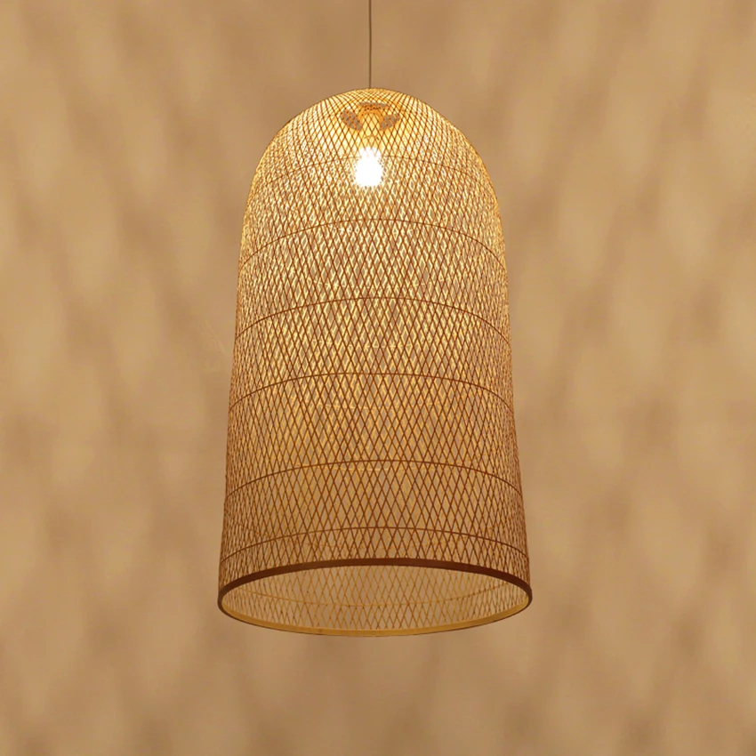 

Southeast Asia Bamboo Pendant Lamps LED Wood Wicker Pendant Lights Dining Room Home Deco Hanging Lamp Kitchen Fixtures Luminaire