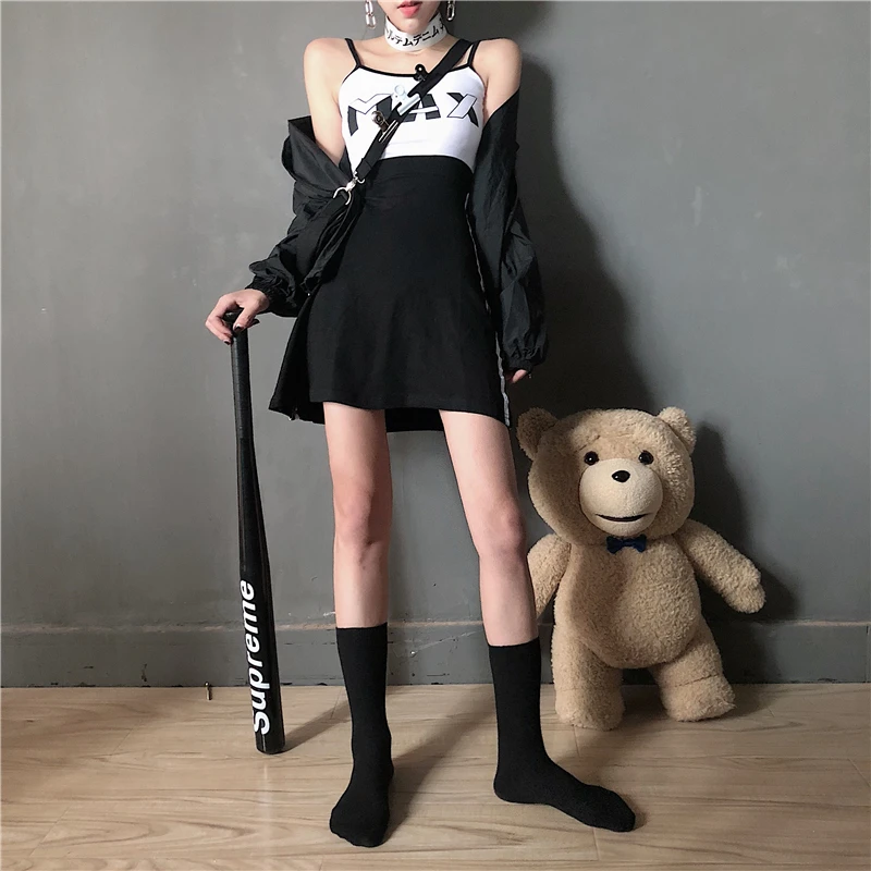 Lychee/платье для девочек с буквенным принтом в полоску лоскутное платье на тонких