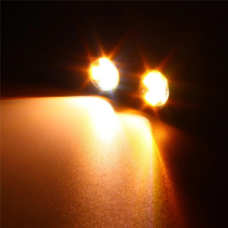2 шт. 5730 авто LED Hawk Eye DRL дневные фары боковые поворотники ночные огни для вождения