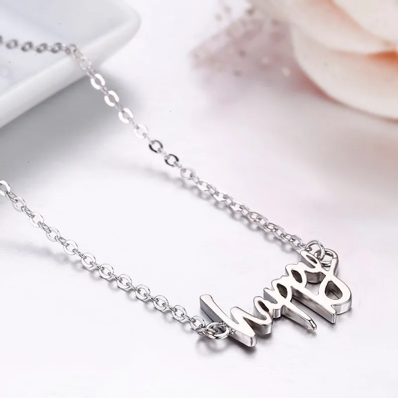 Подвеска с надписью Happy Charm короткое колье чокер для женщин девушек лучших друзей