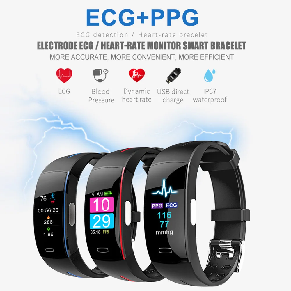 Смарт браслет GPS Bluetooth фитнес трекер 0 96 &quotэкран монитор сердечного ритма сна IP67