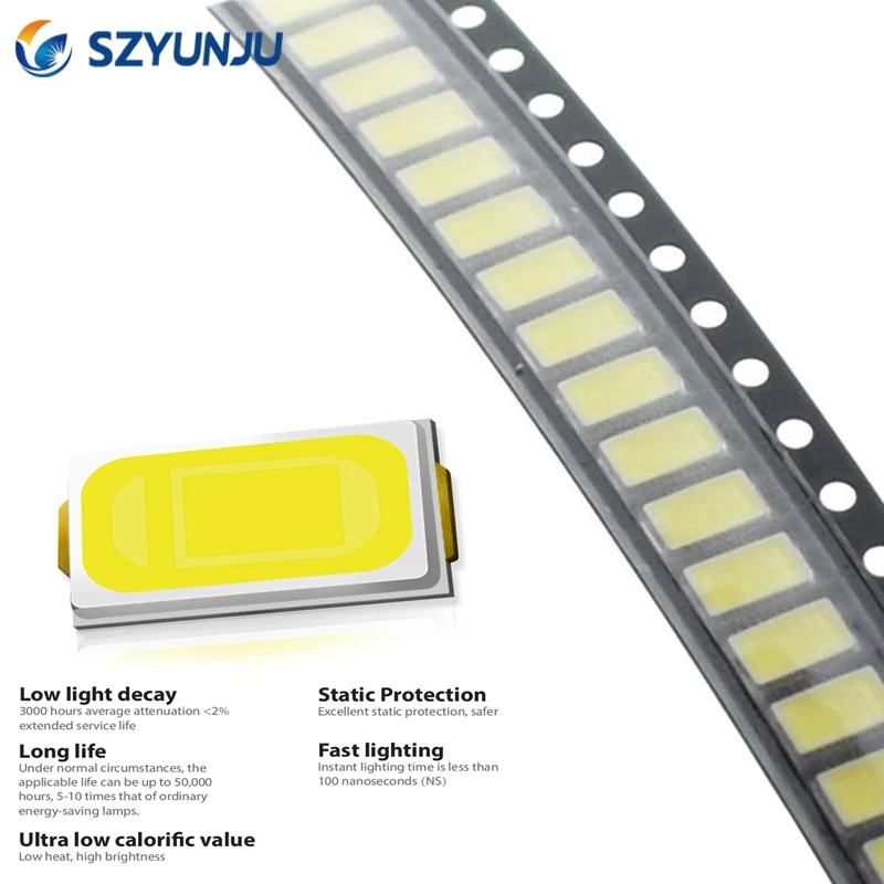 Светодиодный диодный светильник SMD 5730/5630 теплый белый синий красный зеленый