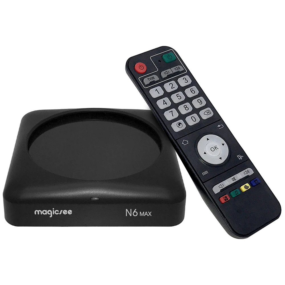 MAGICSEE N6 MAX ТВ коробка Rockchip3399 Android 7 1 4 ГБ/32 ГБ 2 г/5gwifi 1000 Мбит порт LAN USB3.0 OTG BT4.1