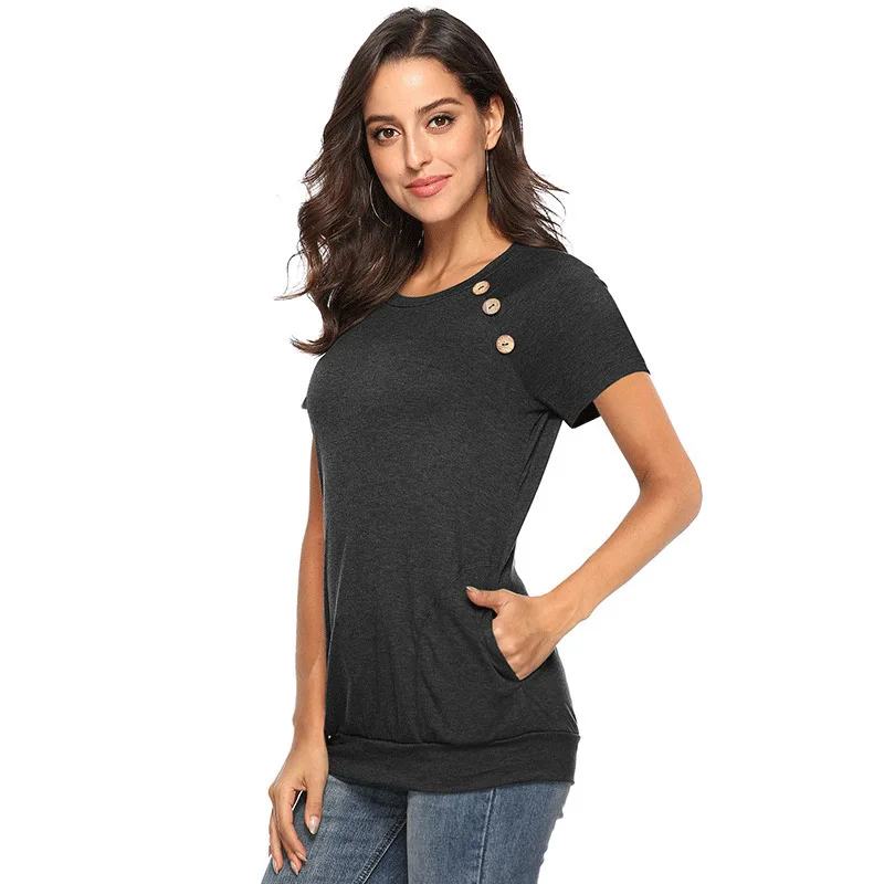 2019 модные футболки весенне-Осенние с короткими рукавами новинка летний топ на