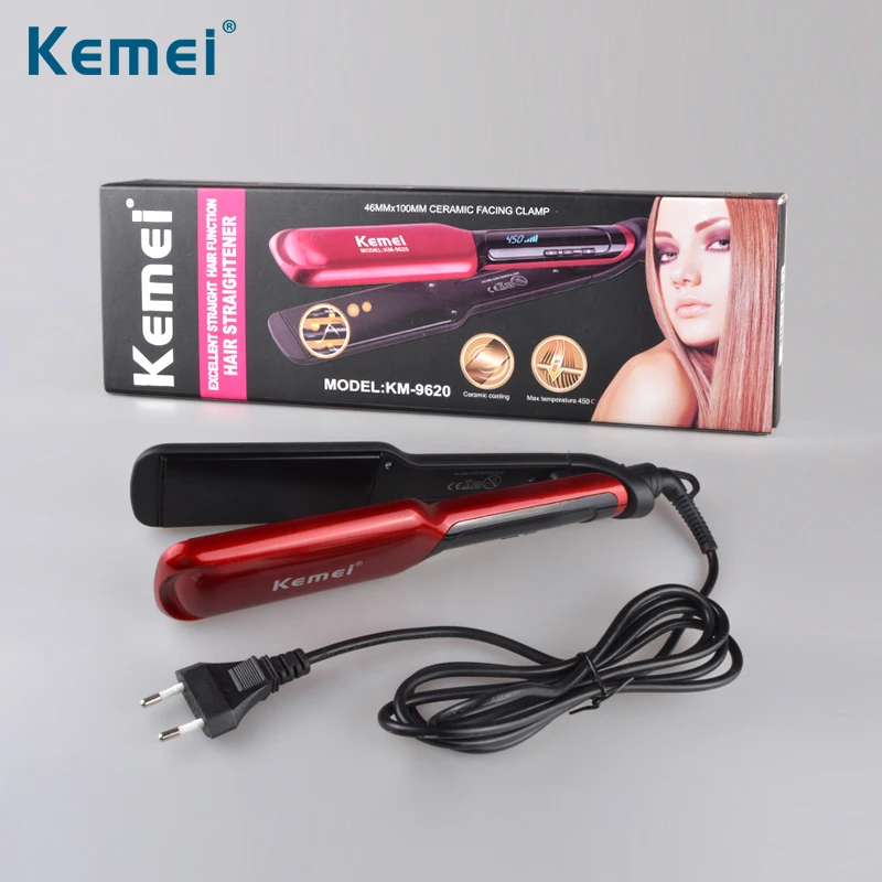 Профессиональный выпрямитель Kemei S9620 кератиновая терапия цифровой с Умной вилкой