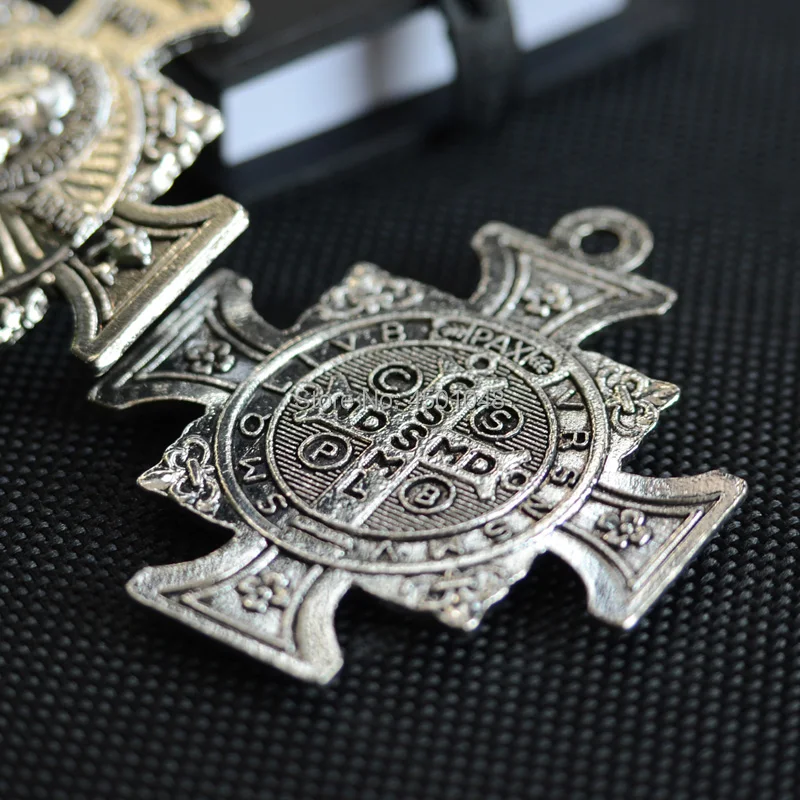 Католический Санта Бенедикт pax металлическая подвеска crux sanctia patris st. Benedict bless