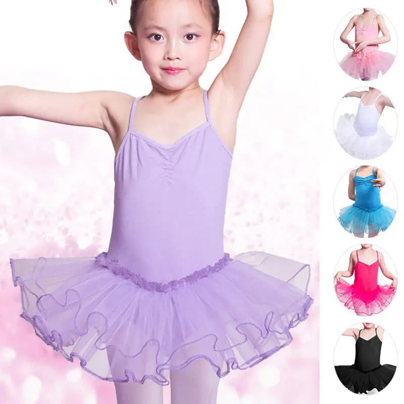 

Dance Leotard Skirt Girls Wear Tutu Dress Gymnastics Cute Ballet Skirt Dancewear