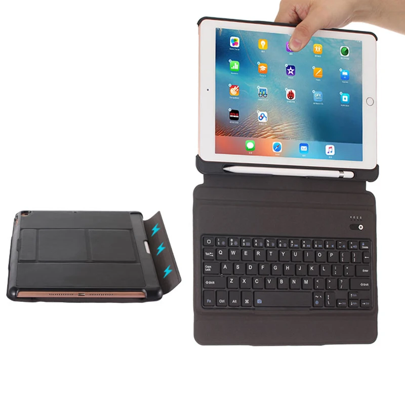 Беспроводной Bluetooth планшет клавиатура для iPad 2018 2017 Pro 9 7 Air 2 и 1 тонкий светильник с