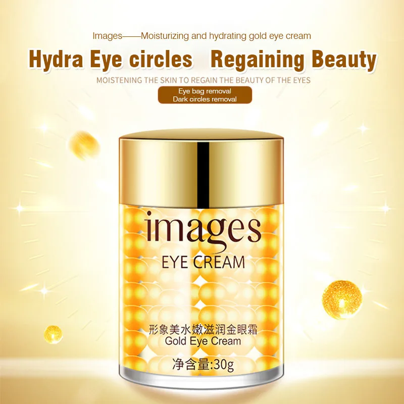Images Gold Eye Cream Collagen Hydra Moisturizing Gel Remove Bag Anti Puffiness Dark Circles Wrinkles Care |
