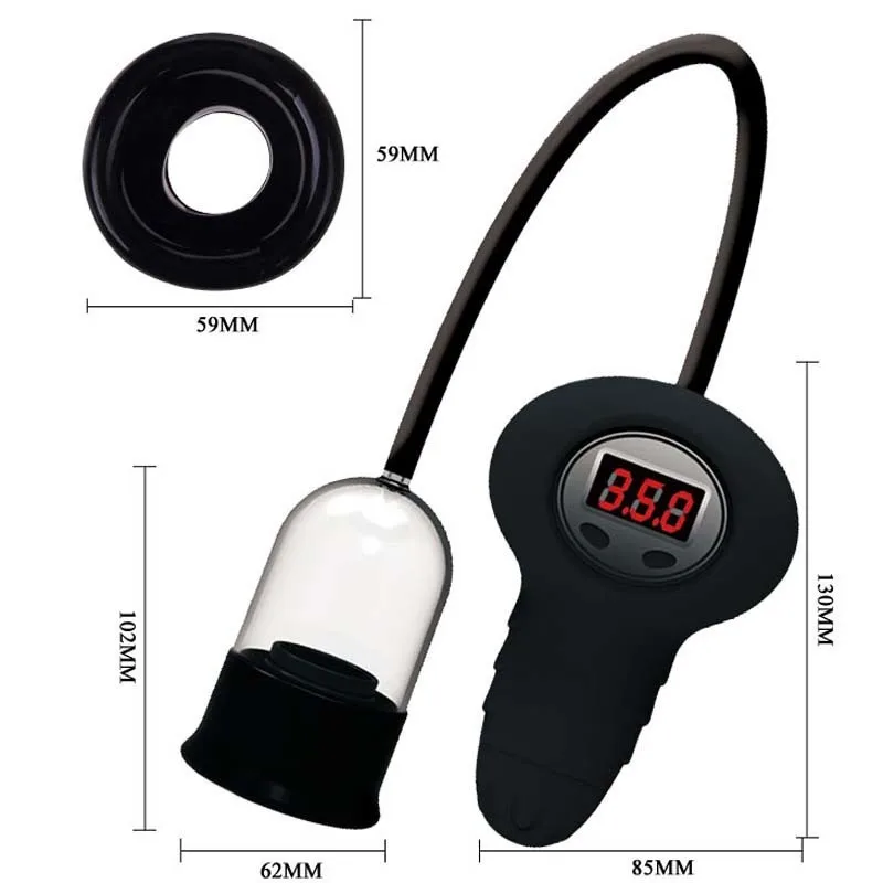 New Electric Penis Pump Enlarger Extender Automatic LCD 35 KPA Vacuum Pressure Enlargement Adult Sex Product |
