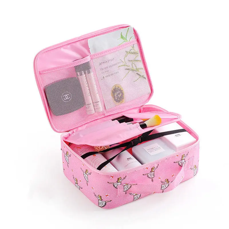

2019 New Style Fashion Print Magic Travel Zipper Pouch Drawstring Portable Travel Cosmetic Bag Makeup Toiletry