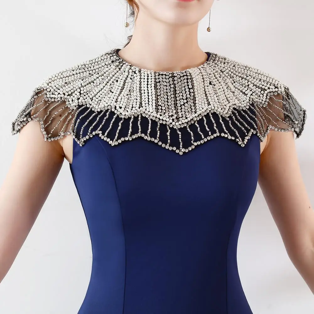 Vestidos Fiesta De Noche Mujer Элегантное Длинное атласное вечернее платье с круглым вырезом и