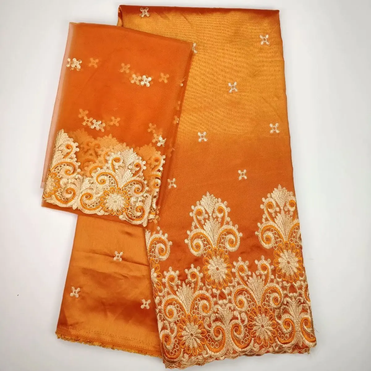 2018 африканская кружевная ткань Джордж с блузкой индийская Королевская Синяя для