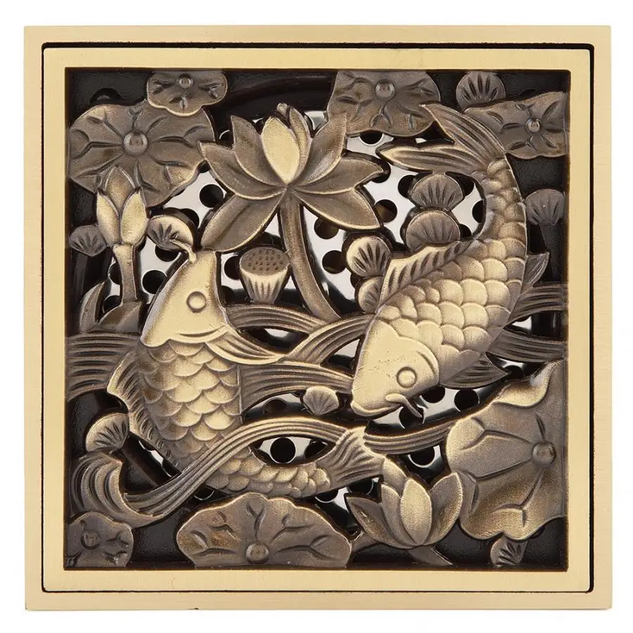 Фильтр для раковины античный латунный 10 см душ Трап пола ванная комната отходы