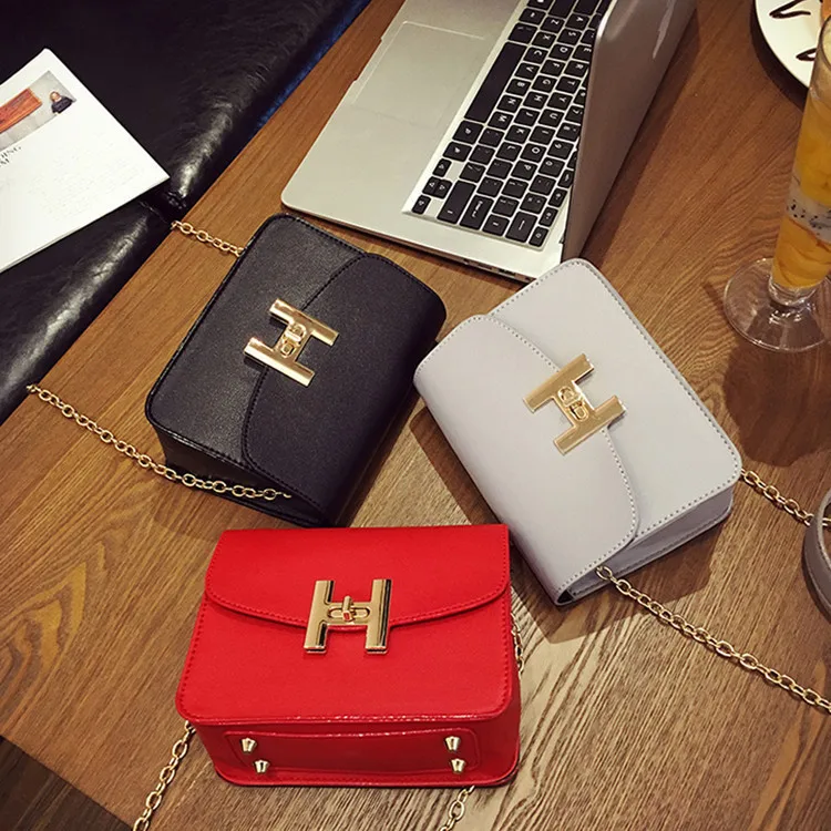 2019 Letter Chains Summer Woman Bag Chain Package Maɺm Single Shoulder Oblique Satchel Diagonal B099 | Багаж и сумки